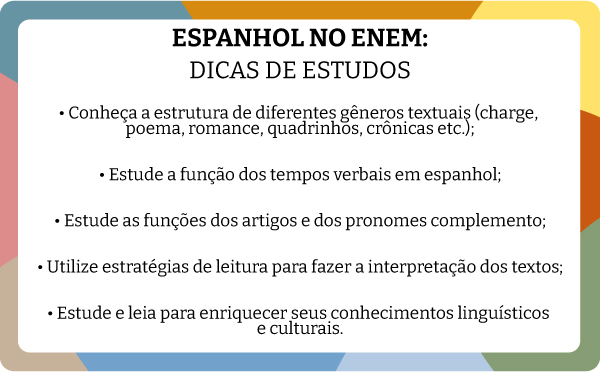 Dicas para fazer a prova de espanhol no Enem.