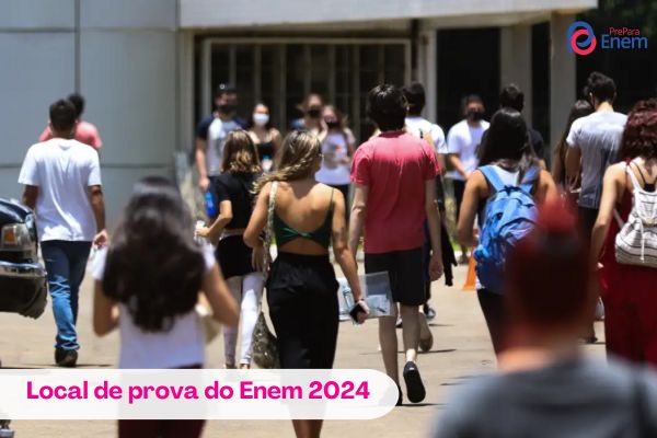 Candidatos em dia de prova do Enem 2024