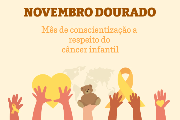 Símbolos referentes à campanha do Novembro Dourado.