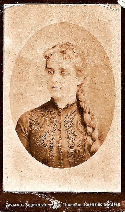 Fotografia antiga de Maria “Bibi” Henriqueta Sena, esposa de José do Patrocínio.