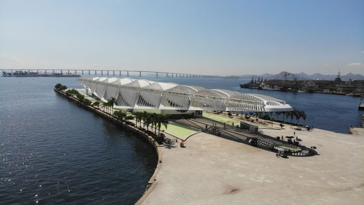 Projeto Porto Maravilha, que incluiu a construção do Museu do Amanhã, no Rio de Janeiro, um exemplo de gentrificação no Brasil.[1]