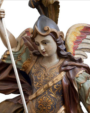 Arcanjo São Miguel esculpido por José Joaquim da Veiga Valle *