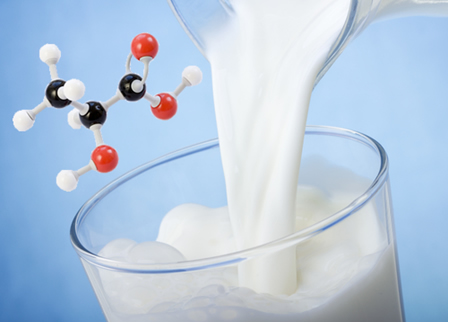 O ácido láctico presente no leite possui função mista (ácido carboxílico e álcool) e seu nome oficial é ácido 2-hidróxipropanoico