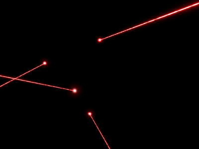 A luz de um laser é altamente direcionada em um pequeno espaço e possui apenas uma cor