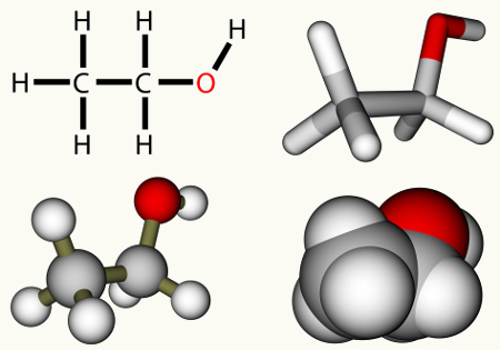 O etanol pode ser obtido a partir de reação de hidratação de alceno