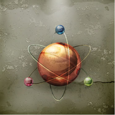 O tamanho do raio atômico depende da quantidade de prótons no núcleo, de elétrons na eletrosfera e do número de camadas eletrônicas do átomo