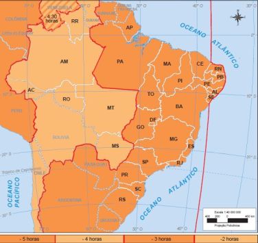 Fusos Horários do Brasil: quais são e como se dividem - Toda Matéria