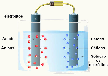 A descarga seletiva de íons ocorre apenas durante a eletrólise em meio aquoso