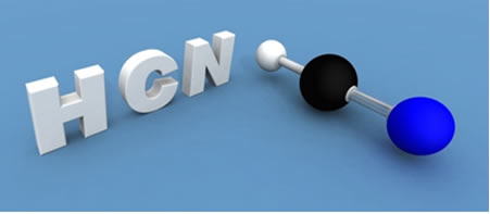 A molécula do gás cianídrico é formada por meio da hibridização sp do carbono