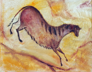 Cavalo pintado em parede da caverna de Altamira, na Espanha