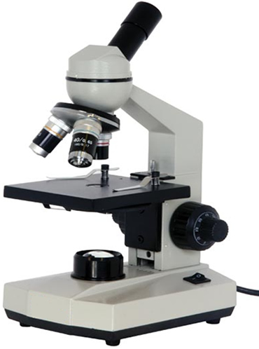 O microscópio óptico é um instrumento que utiliza os princípios de aumento linear transversal para lentes esféricas de Gauss.