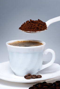 A liofilização é usada na produção do café solúvel