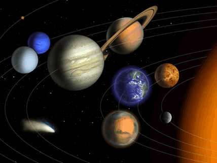 Planetas que compõem o Sistema Solar