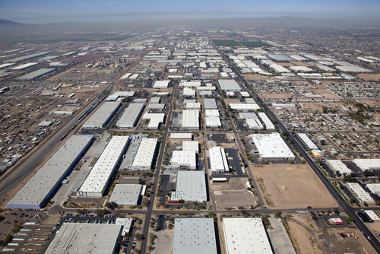 Zona industrial localizada na região sudoeste dos Estados Unidos
