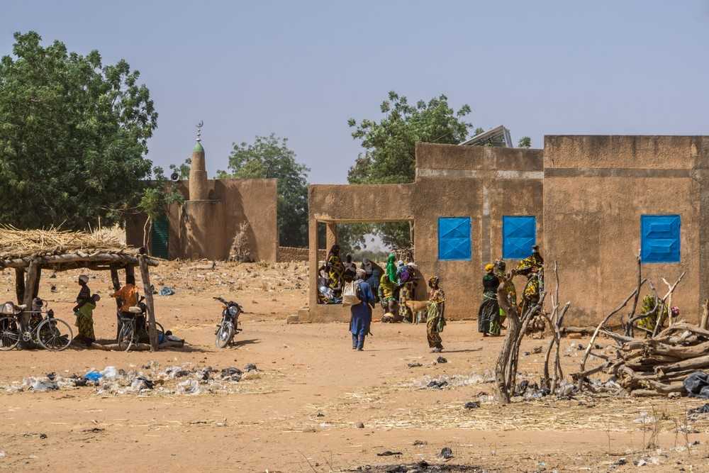 Aldeia em Níger, país africano que é considerado uma nação subdesenvolvida.